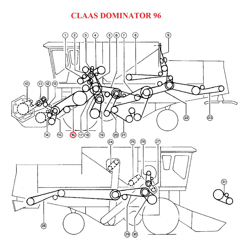 Diržas QPOWER 32x4300 LA H151952