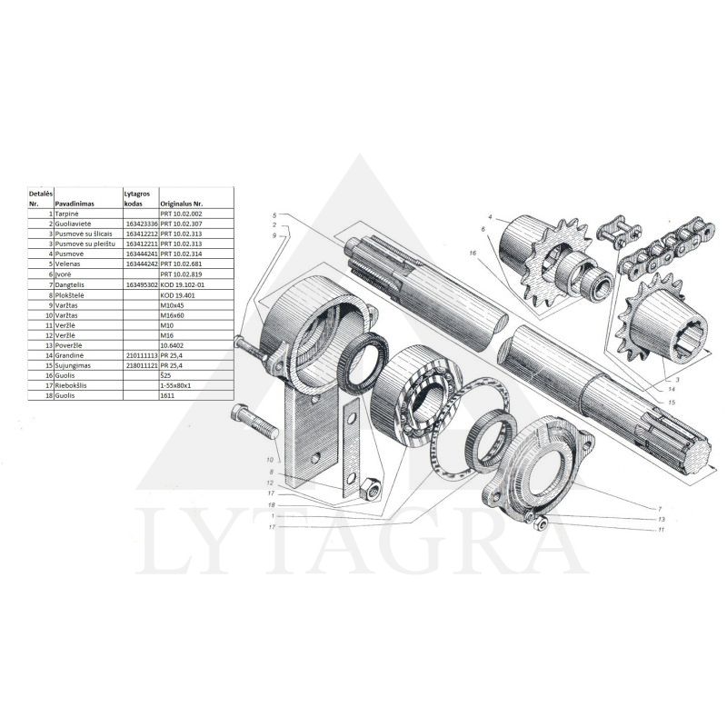 Dangtelis PRT-10 KOD 19.102-01