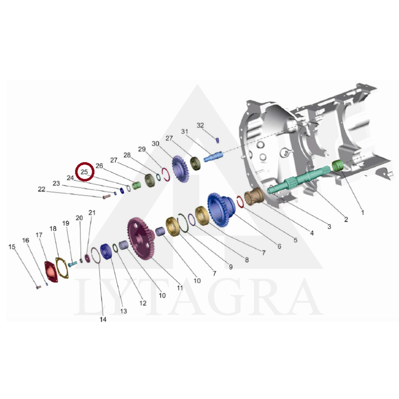 Guminis sandarinimo žiedas 20x25x30