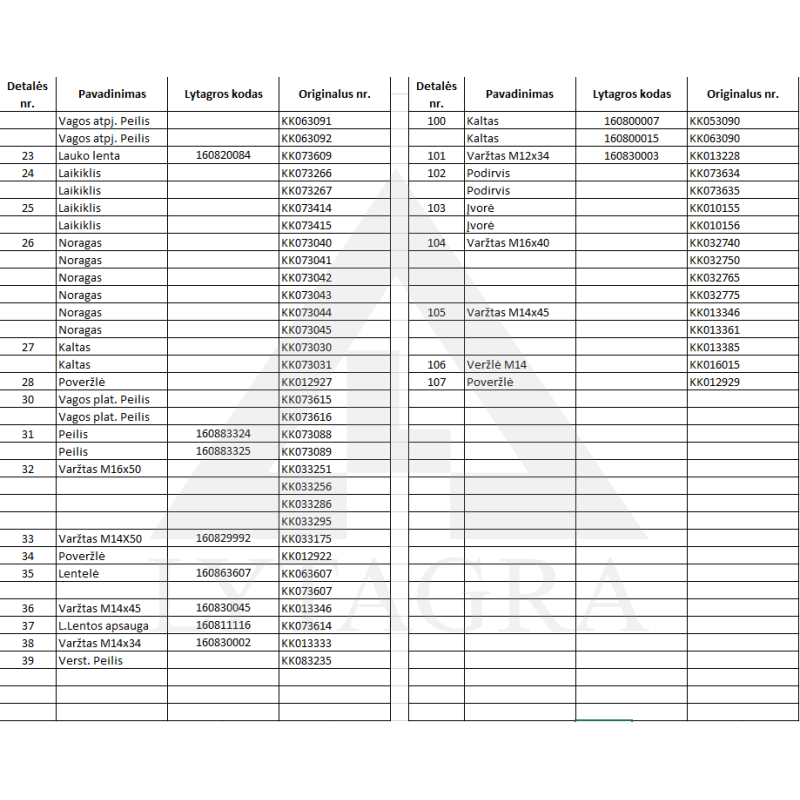 073614 Lauko lentos apsauga Kverneland