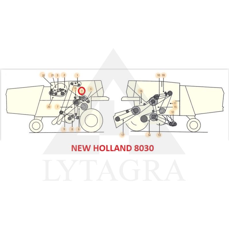Diržas HARVEST BELTS C/H-1750 JD E12574