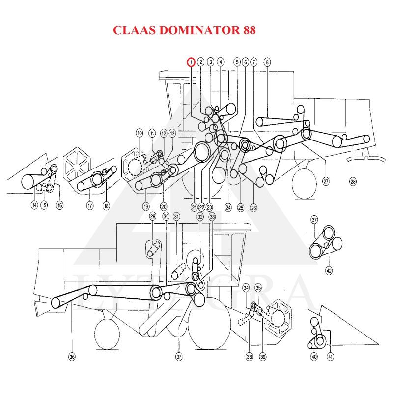 Diržas HARVEST BELTS 3B BP/H-1575 CL 673625.0