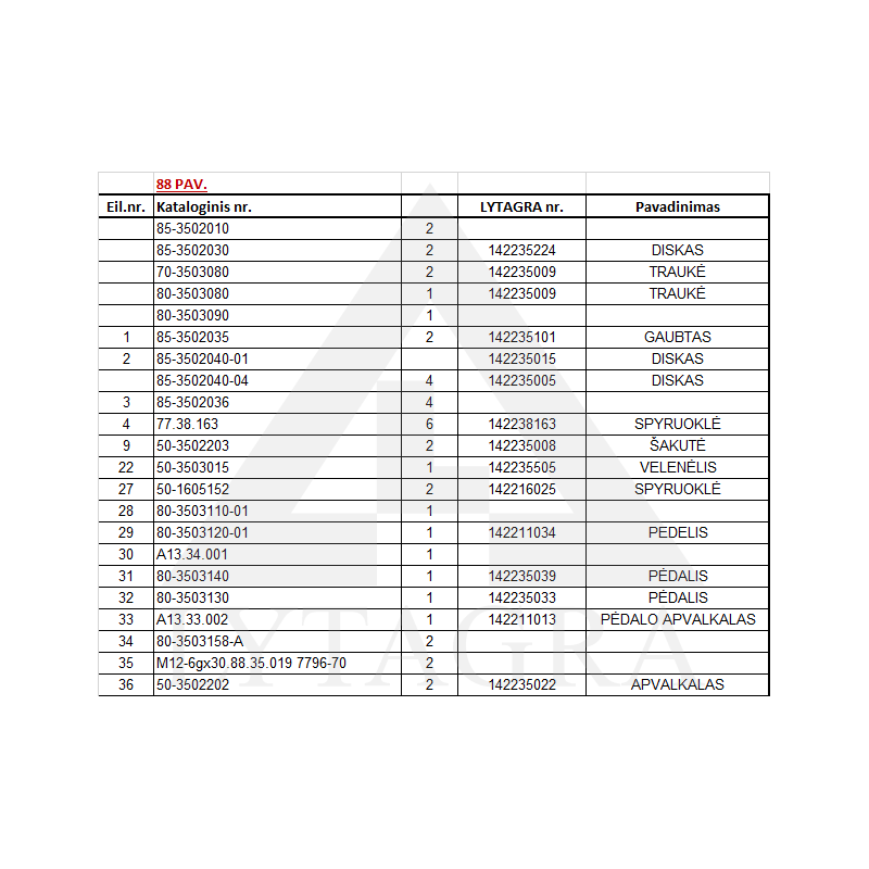 85-3502040 ST. DISKAS /JUODAS/