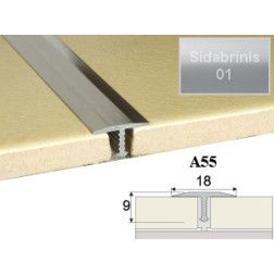 Profilis Effector, sujungimo A55 sidabrinis 200 cm 18x9 mm