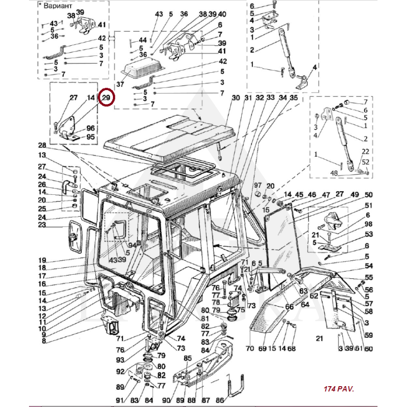 80-6707010 STOGO TVIRTINIMO KILPA