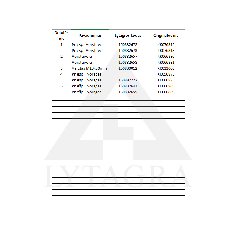 076812 Priešplūgio verstuvė Kverneland