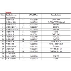 Guminis sandarinimo žiedas 89x95x36