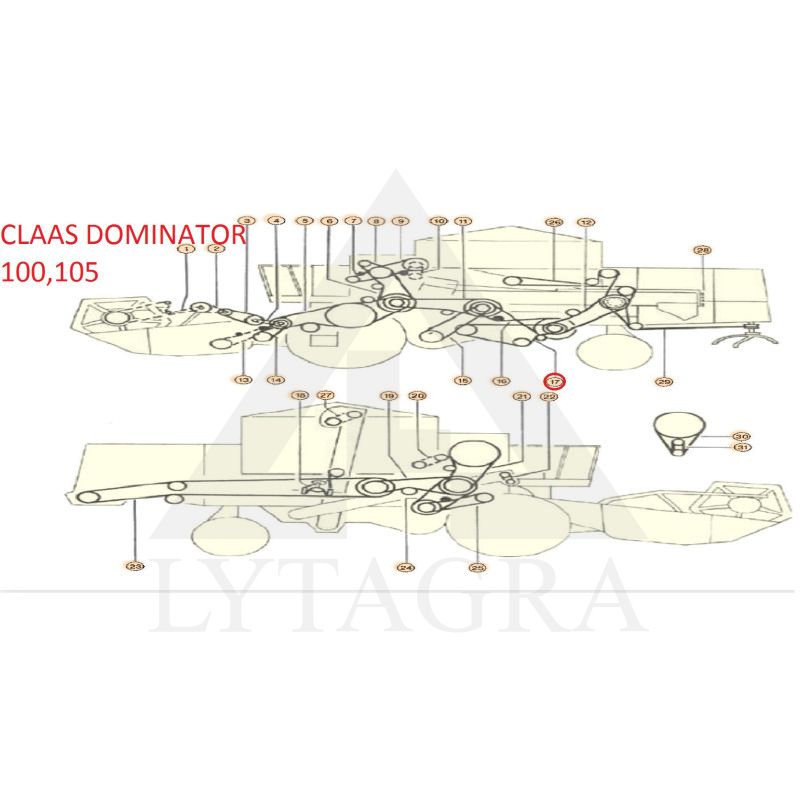 Diržas HARVEST BELTS C/H-4050 LA 340433441, D41986300