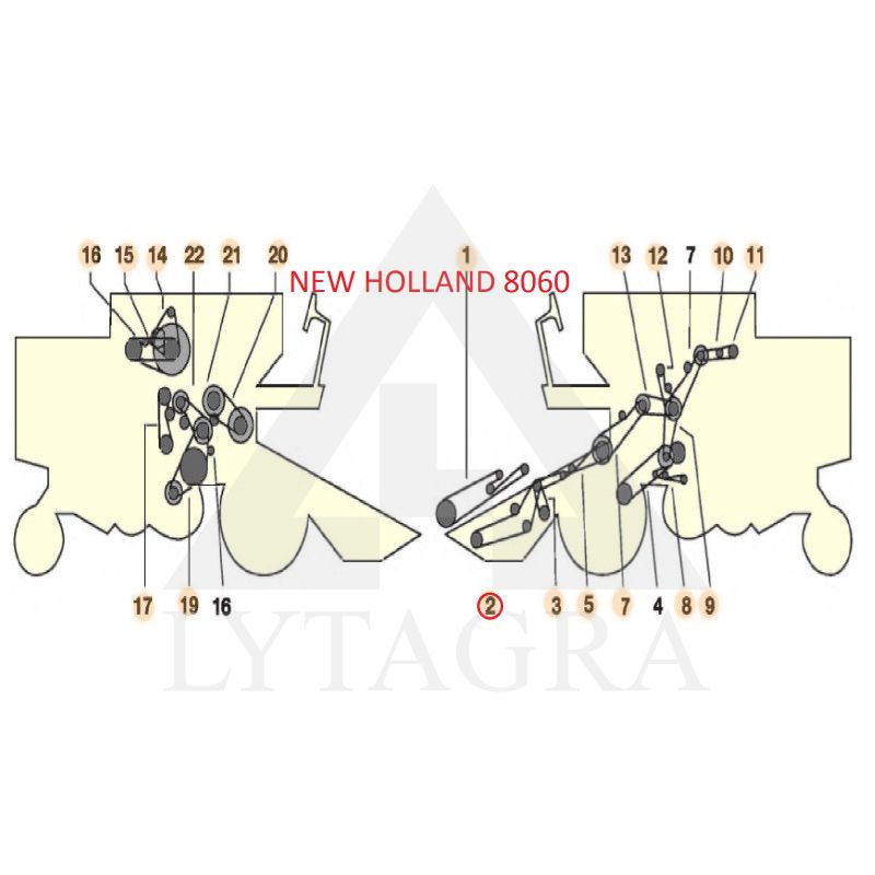 Diržas HARVEST BELTS C/H-2545 NH 80337415