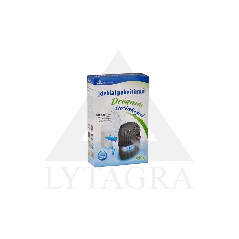 PRIMACOL DRĖGMĖS SURINKĖJO ĮDĖKLAS 450G