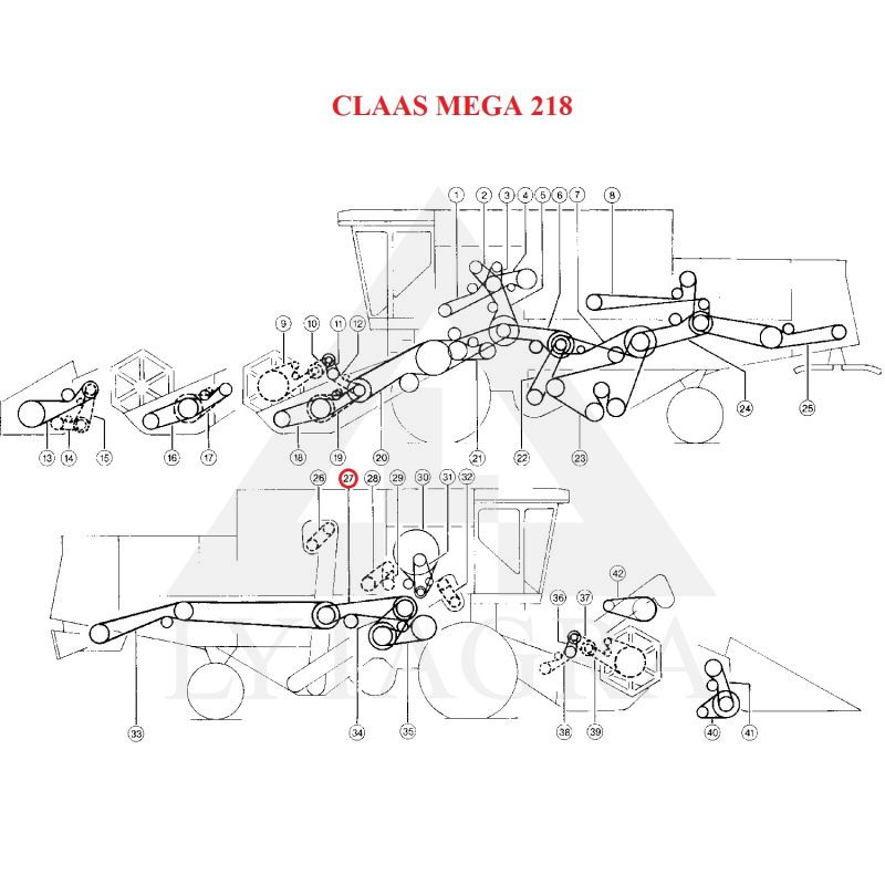 Diržas HARVEST BELTS C/H-3580 CL 060306.2