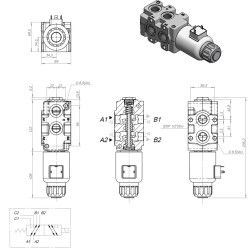 Vienos sekcijos hidraulikos valdymo elektromagnetinis vožtuvas SVV-90-12V