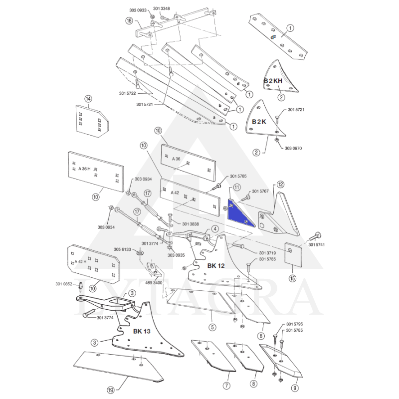 3401901 Keičiama dalis Lemken