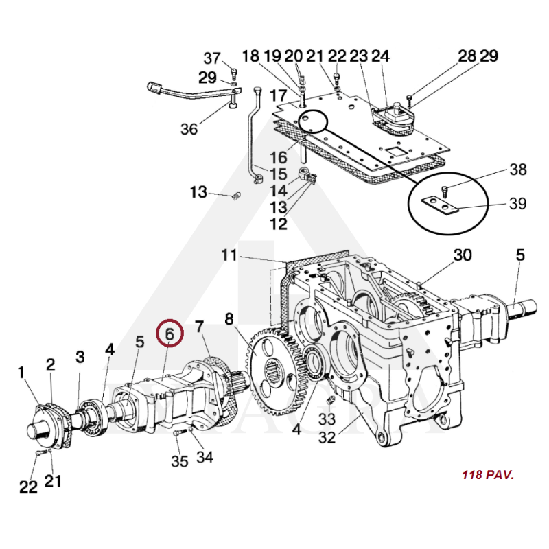 Galinio tilto pusašio korpusas 50-2407018