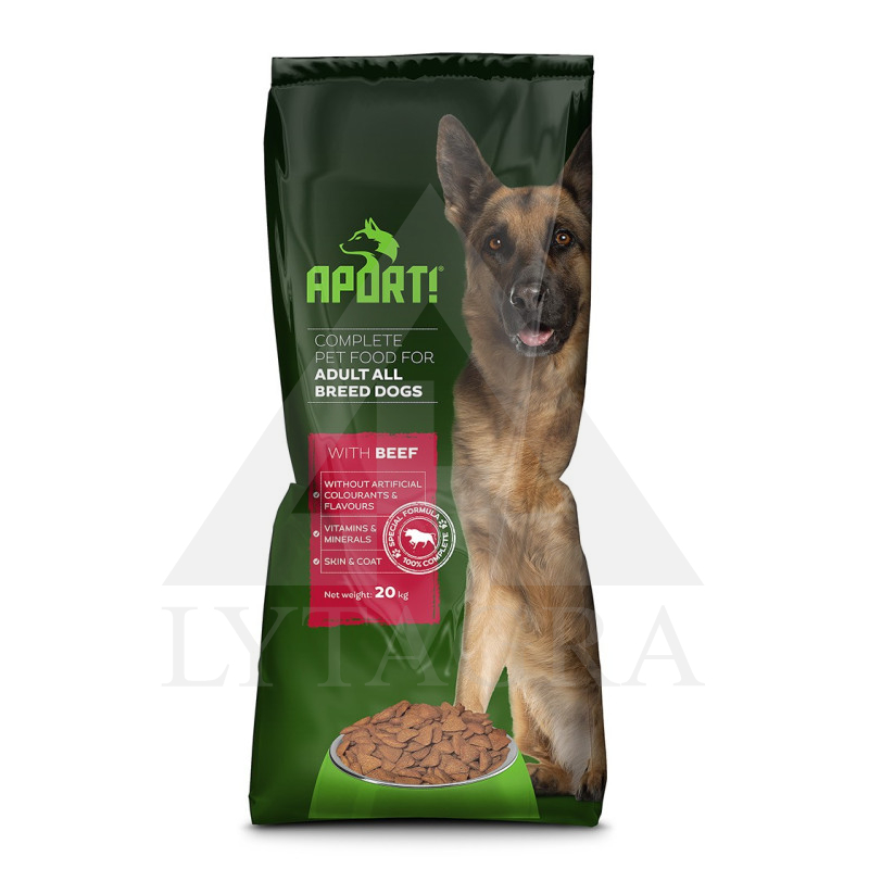 APORT ĖDALAS ŠUNIMS SU JAUTIENA, 20 KG