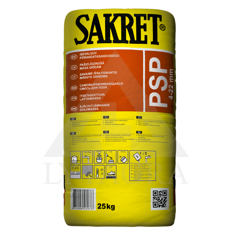 PSP 25KG SAVAIME IŠSILYGIN. MIŠ.BETON GRINDIM
