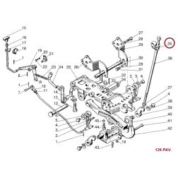 Galinio prikabinimo mechanizmo kilpa 70-2807051