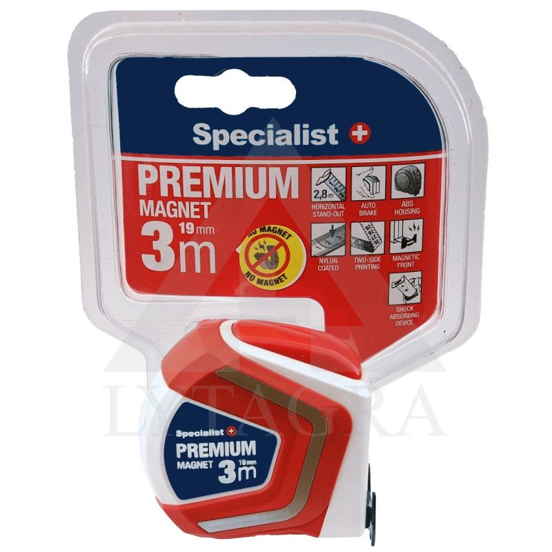 Specialist+ Premium ruletė 3 m x 19 mm