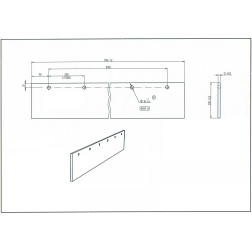 Greiderio peilis 1,2m.