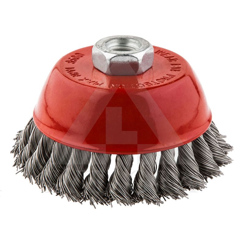 Metalinis šepetys 100 mm x M14, nerūdijanti viela