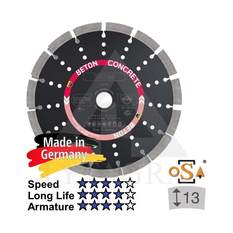Deim. dis. „SAMEDIA" BGM 300x25,4 mm