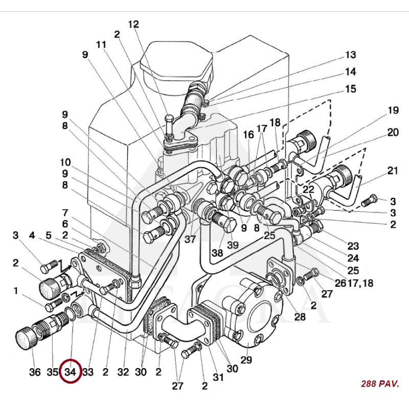 Guminis sandarinimo žiedas 17x22x30