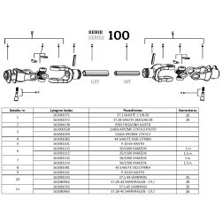 Kardanas 1005/1100/KH/37.E-37.E/8X8/