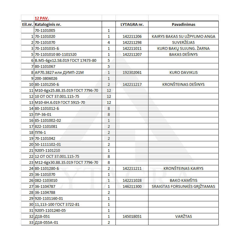 Plastikinis kuro bako kamštis 082-1103010