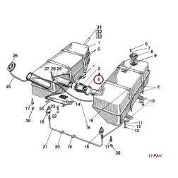 Dešinys kuro bakas 70-1101010