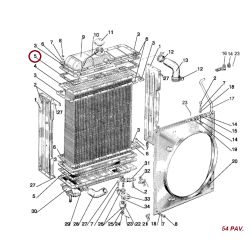 Radiatoriaus bakelio tarpinė 70-1301169