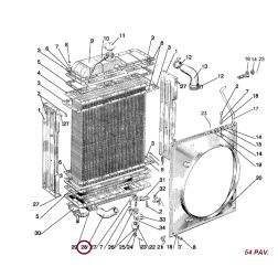Silikoninė apatinė radiatoriaus žarna 50-1303062