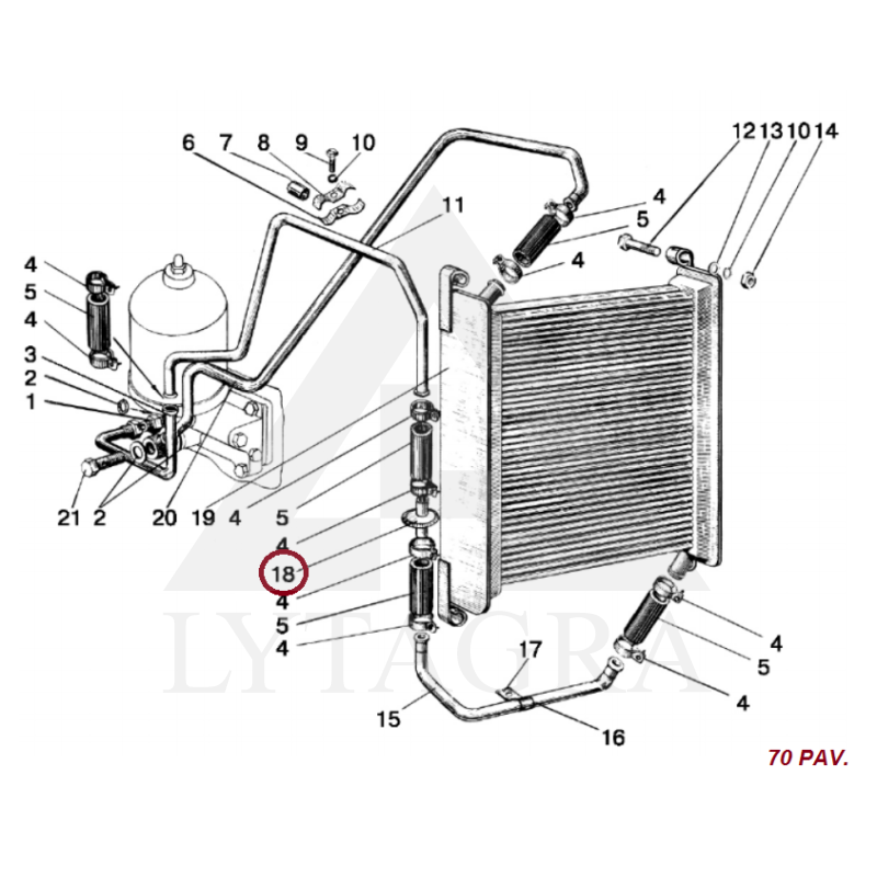 Tepalo radiatoriaus filtras 70-1405230