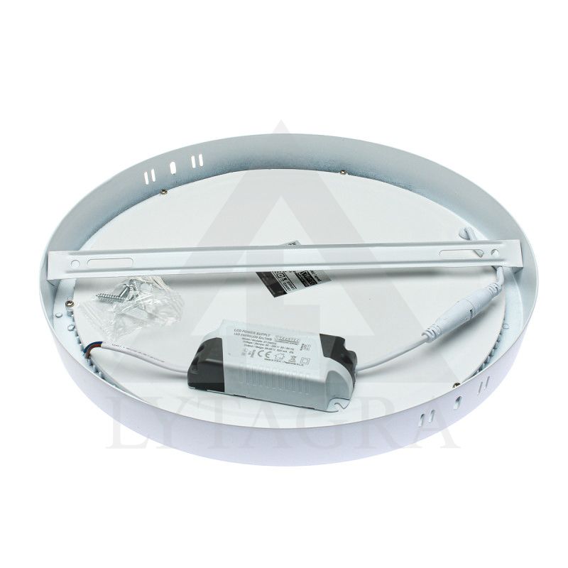 LED Šviestuvas apvalus Stromtec QS-PL-24W-NS-R