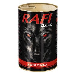 RAFI konservai šunims su jautiena 1250 g