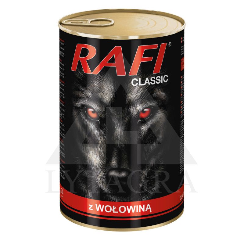 RAFI konservai šunims su jautiena 1250 g