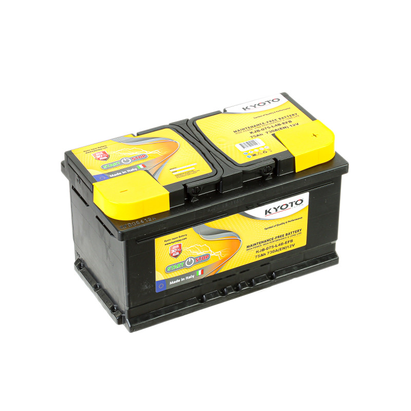 Akumuliatorius KYOTO EFB 12V 75Ah 730A R+