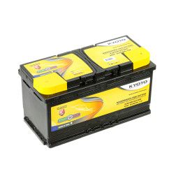 Akumuliatorius KYOTO EFB 12 V, 90 Ah, 850 A, pliusas dešinėje