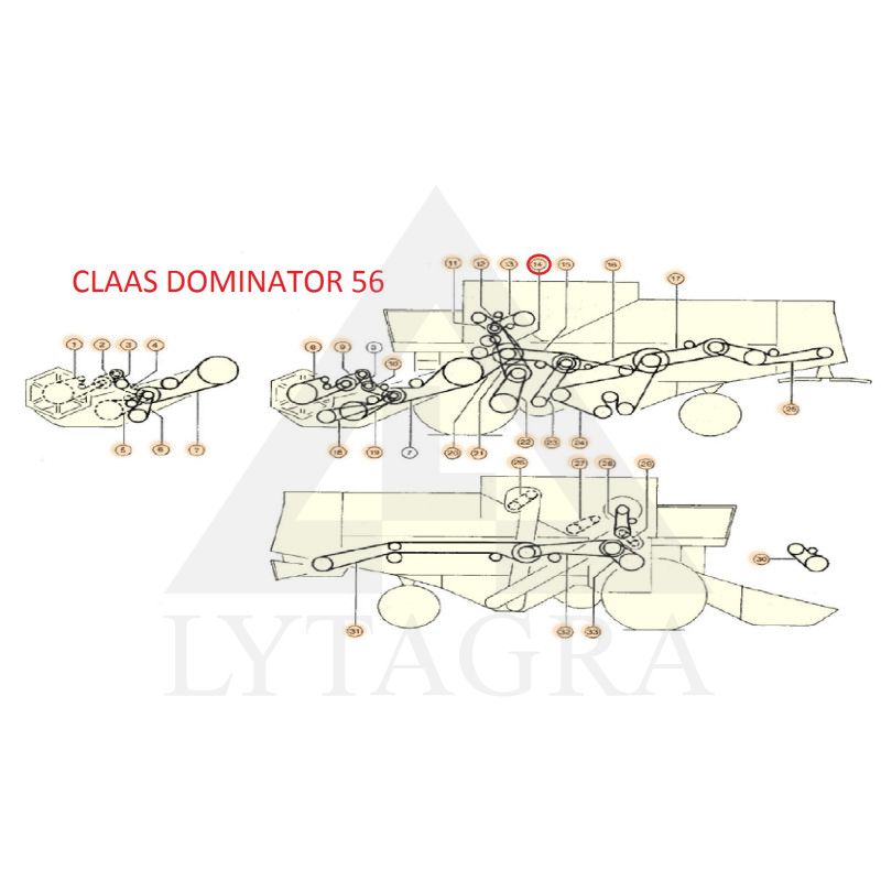 DIRŽAS 3HB-2450 (LW) AGRIBELTS