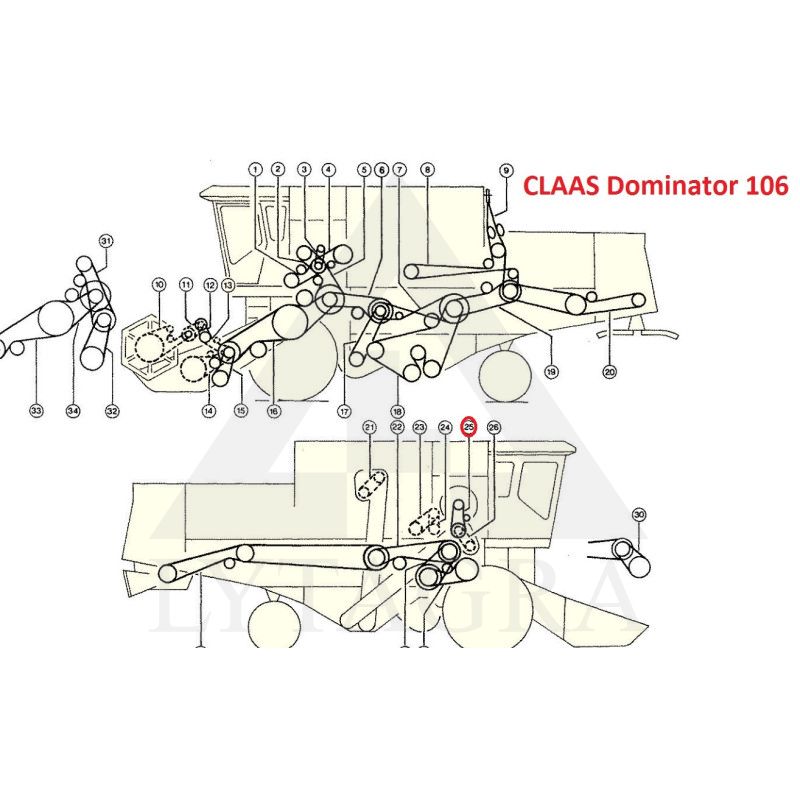 Diržas HARVEST BELTS B/H-1575 NH 84817636