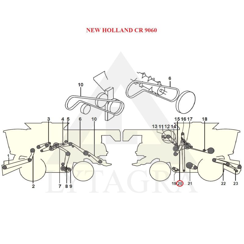 Diržas HARVEST BELTS 2B BP/H-3280 DF 01141608