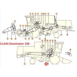 Diržas HARVEST BELTS 62x25 X/H-2390 CL 629035.0