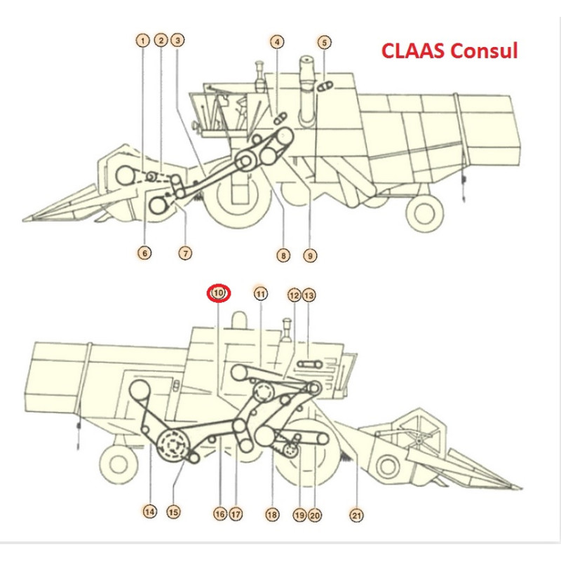 Diržas GATES 0301183 (B17-2362 LI)