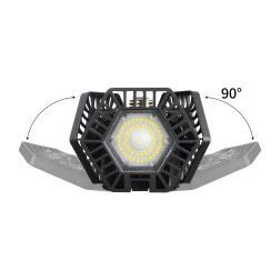 Deformuojama LED lempa Stromtec SL-CK6096, 60W juoda