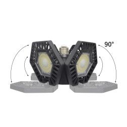 Deformuojama LED lempa Stromtec SL-CK6096, 80W juoda