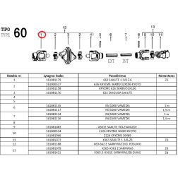 Šakutė 663 1 3/8 Z.6