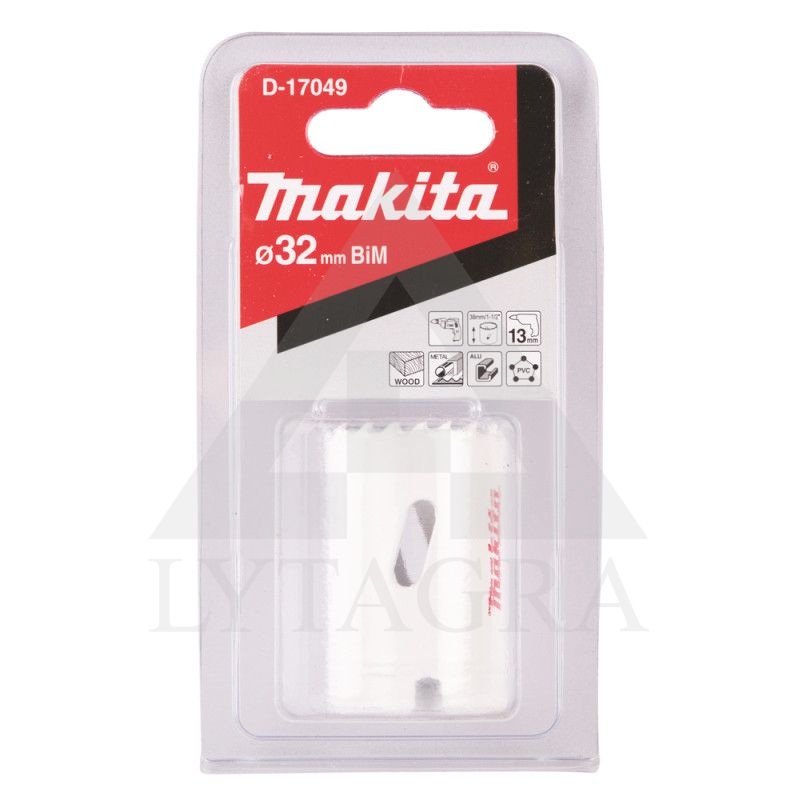 Bi-Metal 32mm gręžimo karūna Makita D-17049