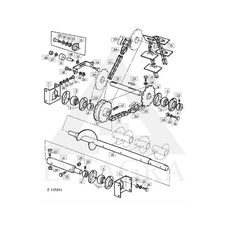 Grandinės sujungimas JOHN DEERE AL15953