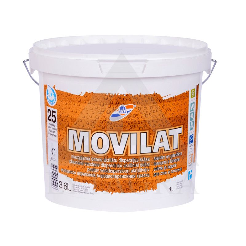 DISPER VAND DAŽAI MOVILAT-25 A 3.6L MATINIAI