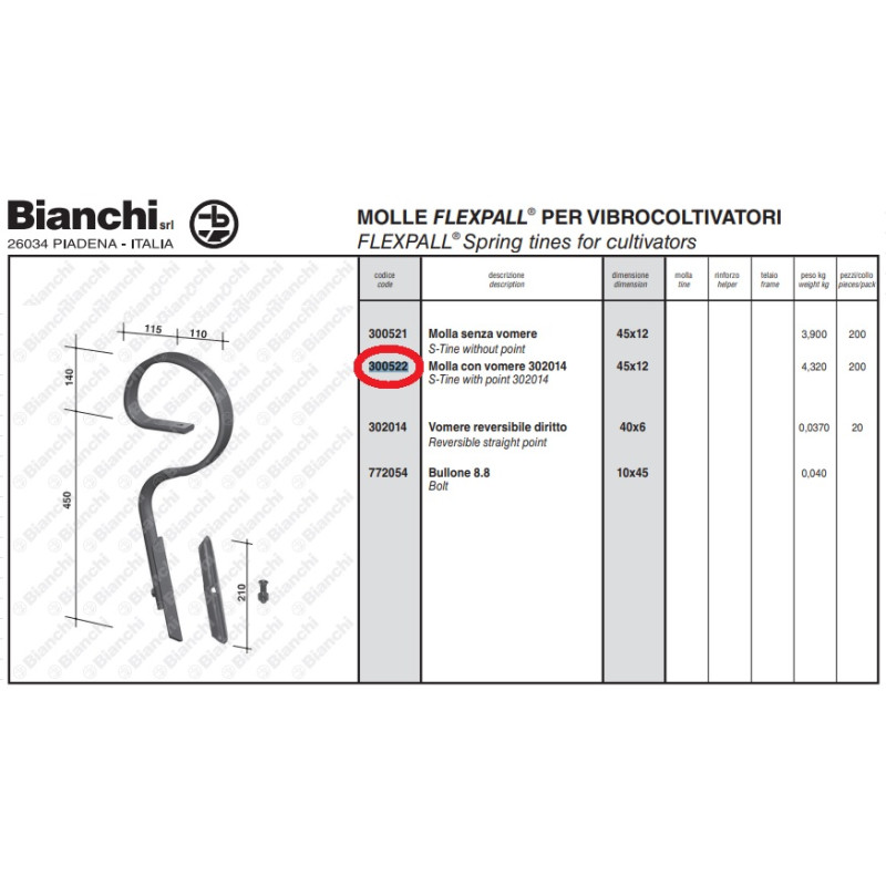 Nagas KVERNELAND KW111099018 45X12.