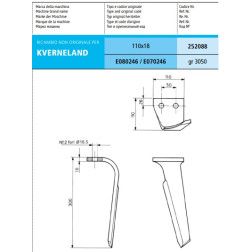 Frezos nagas KVERNELAND MAE080246